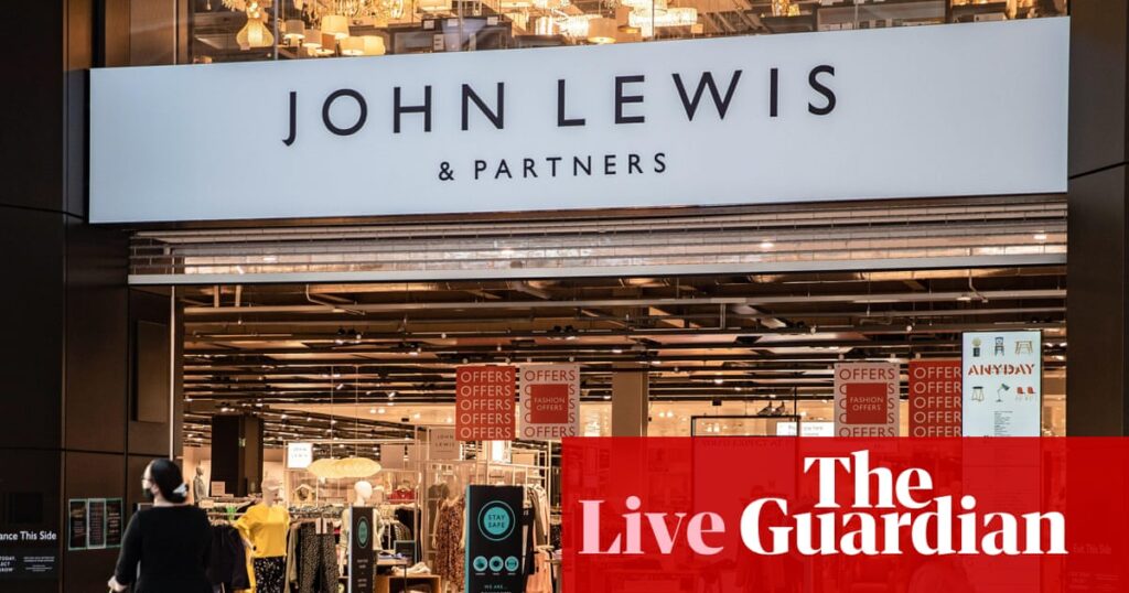 Rising costs push John Lewis Partnership into deeper loss; London tube strike enters fourth day – business live | John Lewis