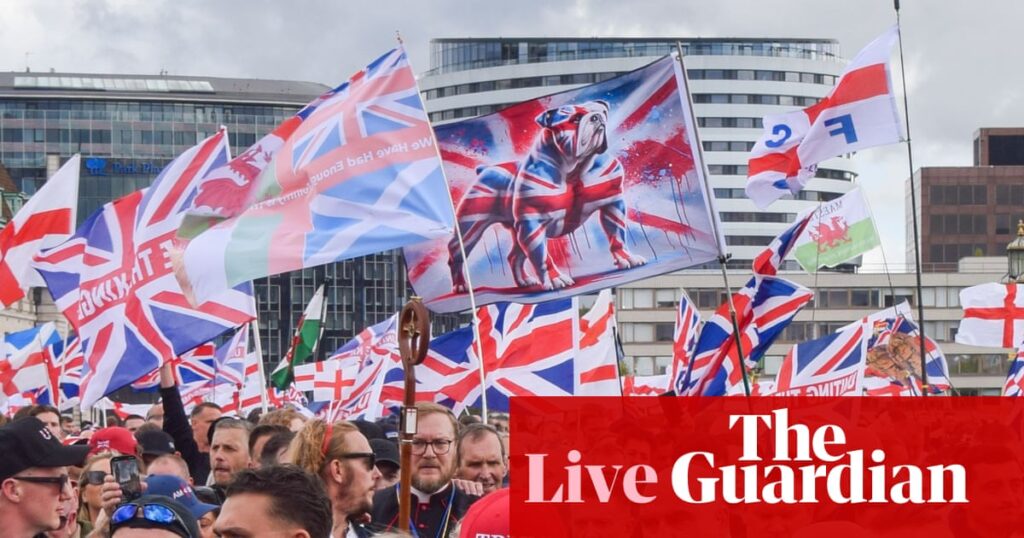 Scale of ‘Unite the Kingdom’ march shows free speech ‘alive and well’ in UK, says minister – UK politics live | Politics