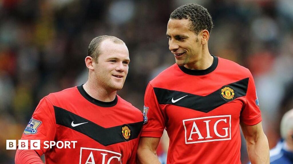 Wayne Rooney and Rio Ferdinand