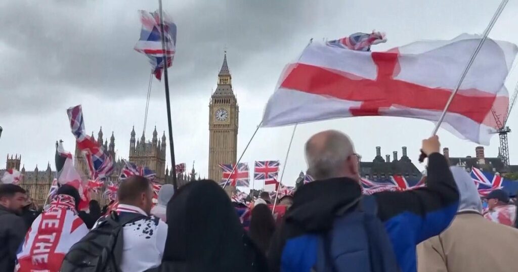 Thousands in London march in rally organized by far-right activist