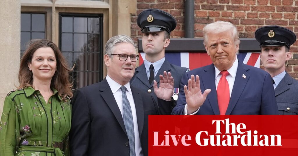 Trump arrives at Chequers for talks with Starmer on final day of state visit – UK politics live | Politics