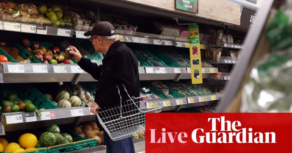 UK overall inflation remains at 3.8% in August, but food price growth climbs for fifth month in a row - business live | Business