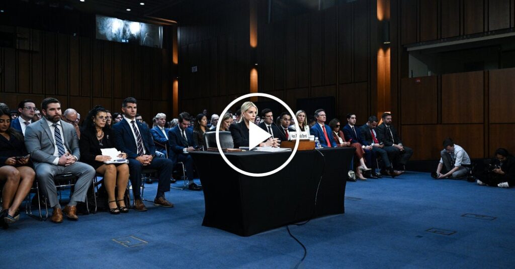 Bondi Sidesteps Democrats’ Questions During Senate Hearing