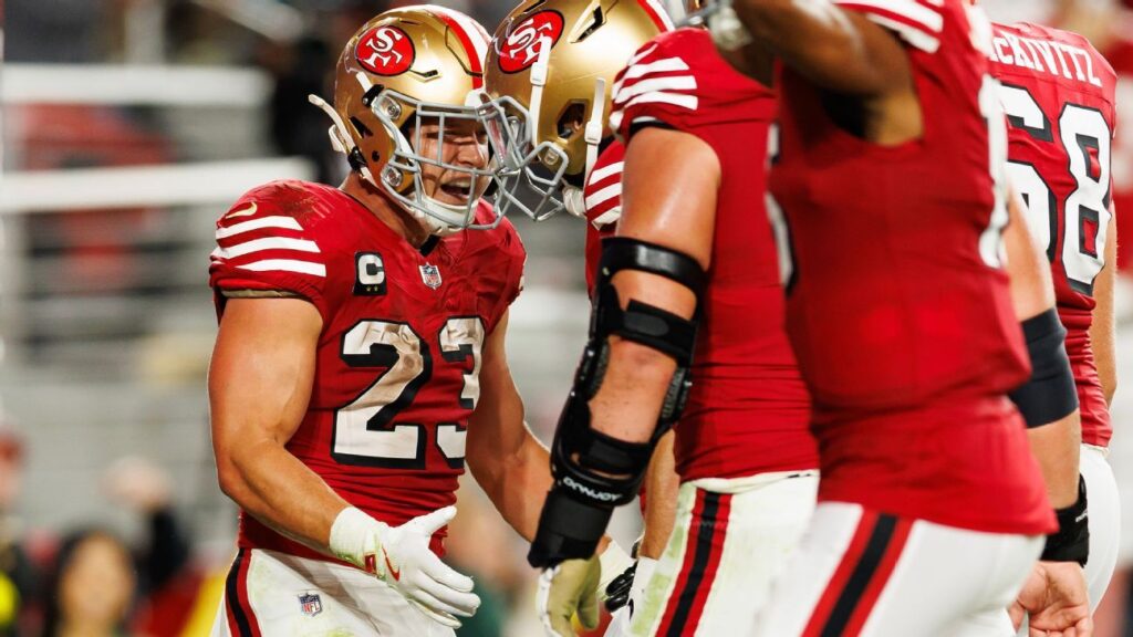 Christian McCaffrey's 201 scrimmage yards power 49ers past Falcons