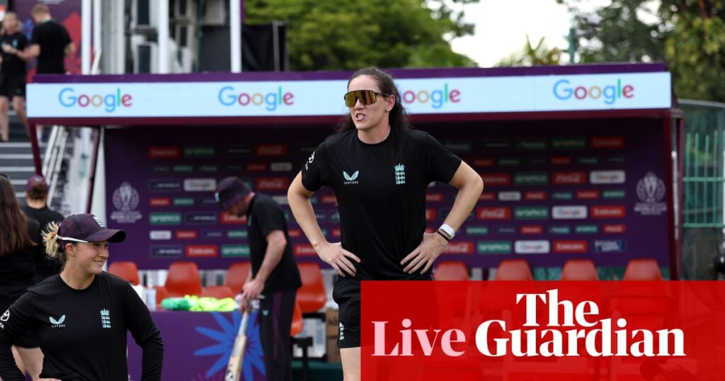 England v Pakistan: Women’s Cricket World Cup – live | Women's Cricket World Cup