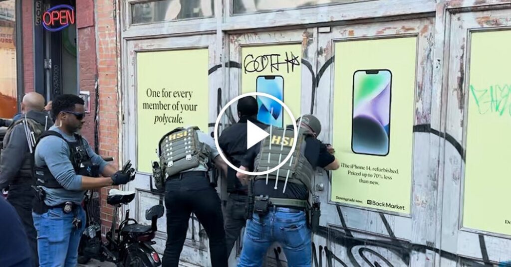 Federal Agents Detain Man During New York City Raid