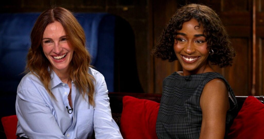 Julia Roberts and Ayo Edebiri on blurred truths in "After the Hunt"