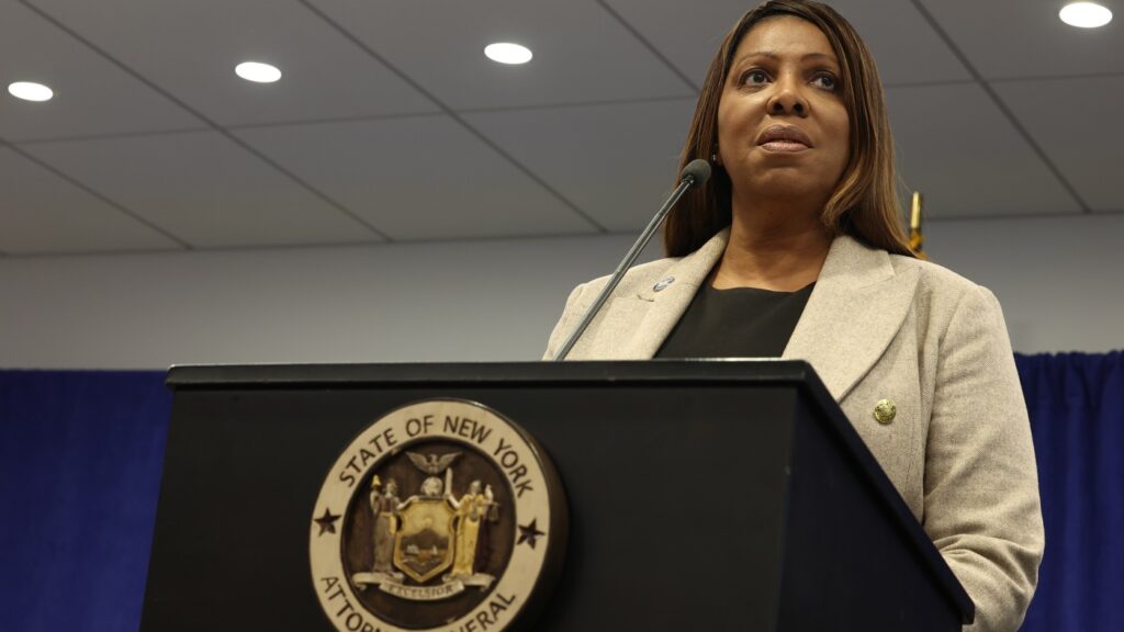 Letitia James, who prosecuted Trump, indicted for alleged bank fraud : NPR