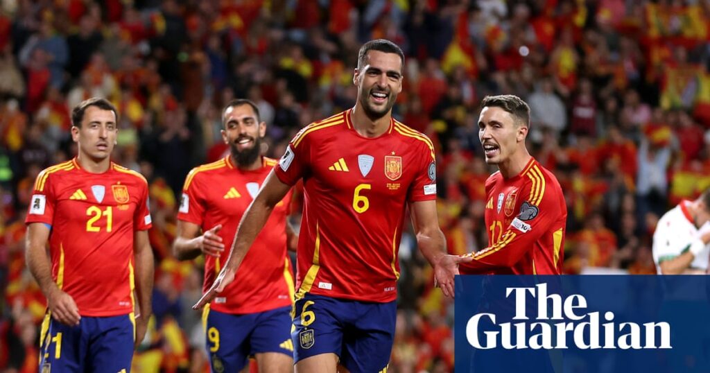Merino double sparks Spain’s run of goals in domination of Bulgaria | World Cup 2026 qualifiers