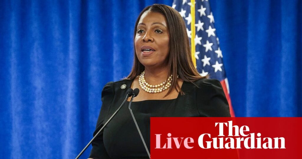 New York attorney general calls bank fraud indictment ‘desperate weaponization of our justice system’ – live | US politics
