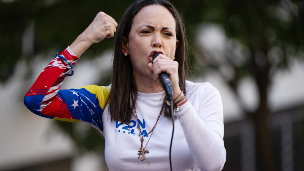 Nobel Prize winner Machado says Venezuela is in 'chaos' under current regime : NPR