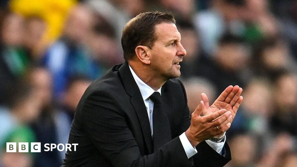 Ian Baraclough watches Northern Ireland