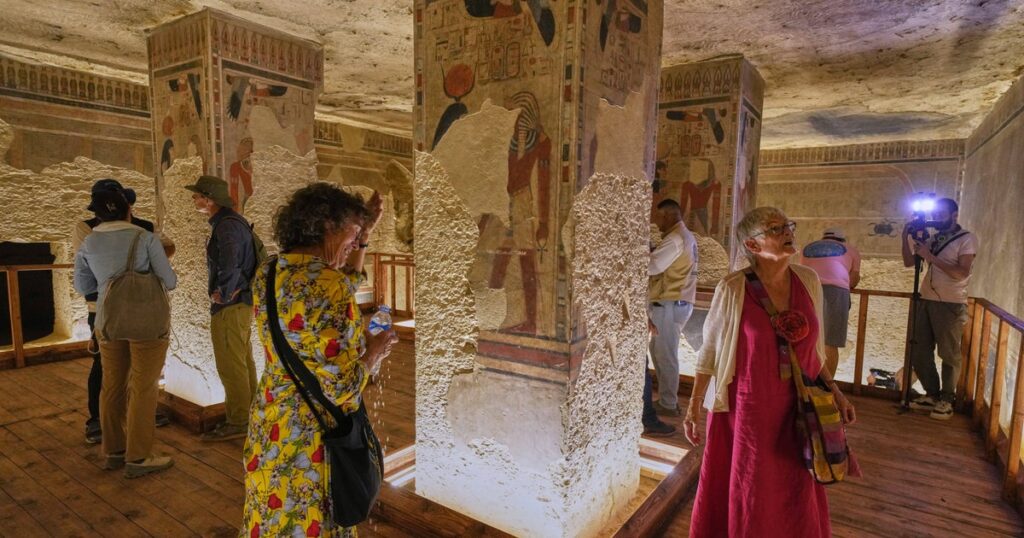 Pharaoh's tomb in Egypt's Valley of the Kings reopens to the public after 2-decade renovation