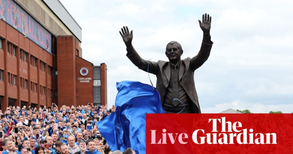 Rangers condemn ‘shameful’ attack on Smith statue; Tuchel criticises England fans: football – live | World Cup 2026 qualifiers