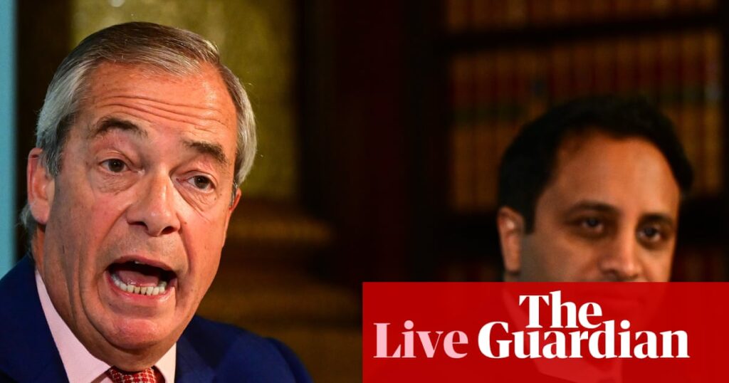 Reform UK accused by minister of talking ‘utter nonsense’ after Zia Yusuf implies Starmer trying to get Farage killed – UK politics live | Politics