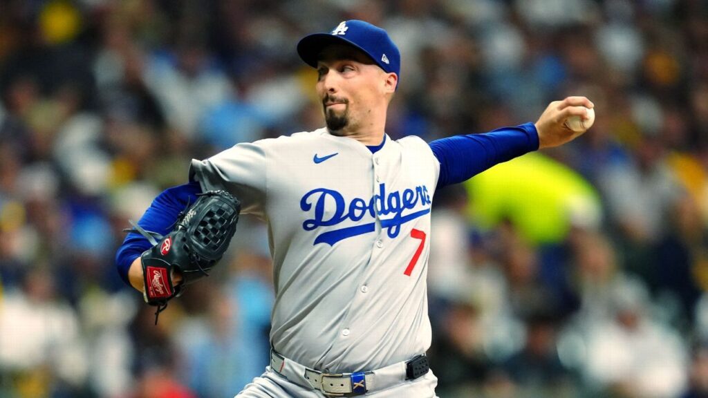 Snell joins elite company as Dodgers edge Brewers to open NLCS