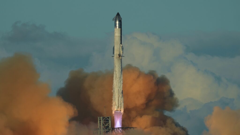 SpaceX launches 11th test flight of its mega Starship rocket : NPR