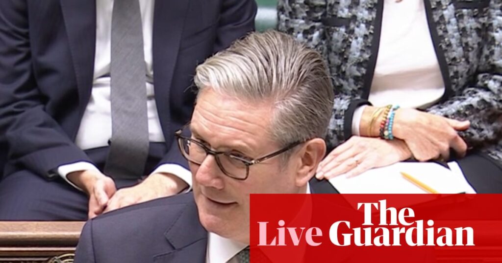 Starmer makes statement to MPs on Middle East peace summit – UK politics live | Politics