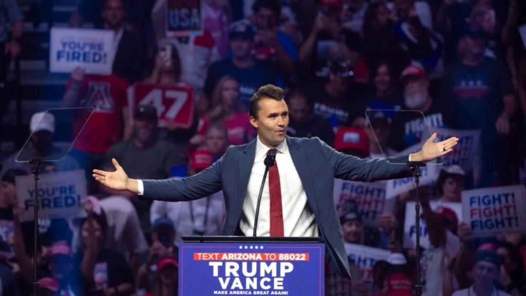 Trump gives Charlie Kirk the Medal of Freedom posthumously : NPR