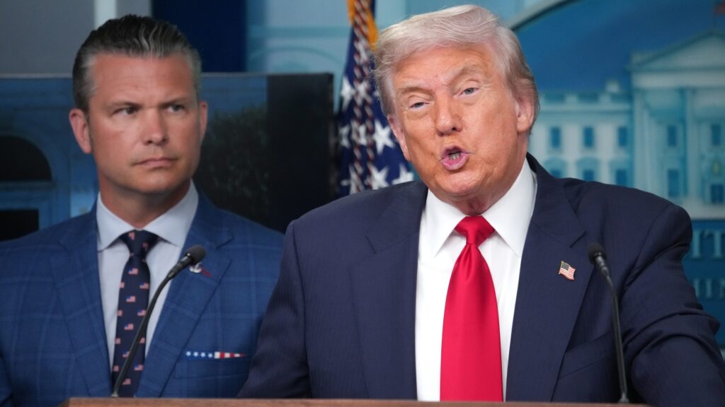 Trump says Pentagon has 'identified funds' to pay military during shutdown : NPR