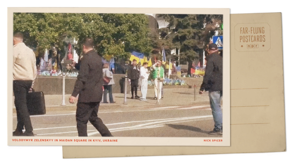 Volodymyr Zelenskyy filming himself in Ukraine : NPR Volodymyr Zelenskyy filming himself in Ukraine : NPR