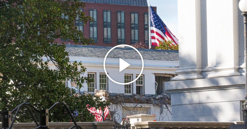 White House Demolishes Facade of East Wing to Build Trump’s Ballroom